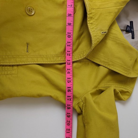 Gap Mustard Belted Jacket Size Small - Picture 17 of 17